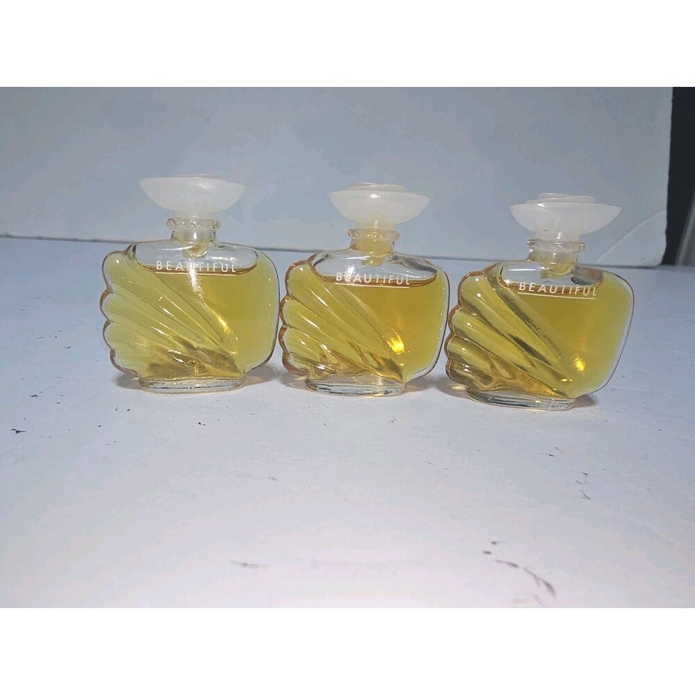 3 MINIATURE Vintage BEAUTIFUL ESTEE LAUDER Mini Travel-Size Perfumes .36 Fl